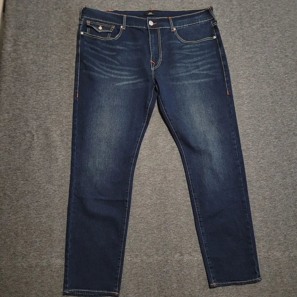 True Religion size 40 Geno Relaxed Slim denim jeans dark wash